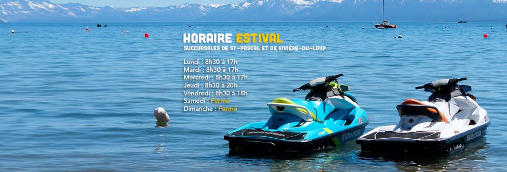 Horaire estival – juillet/aout